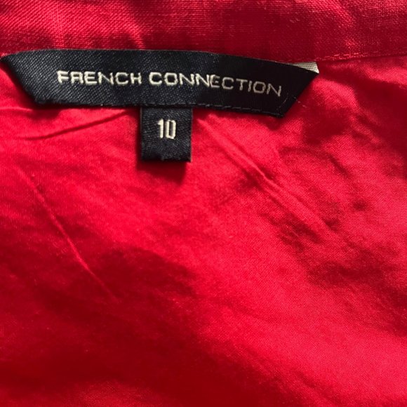 NWOT French Connection Linen-look Skirt with Embroidered Detail - Picture 5 of 8